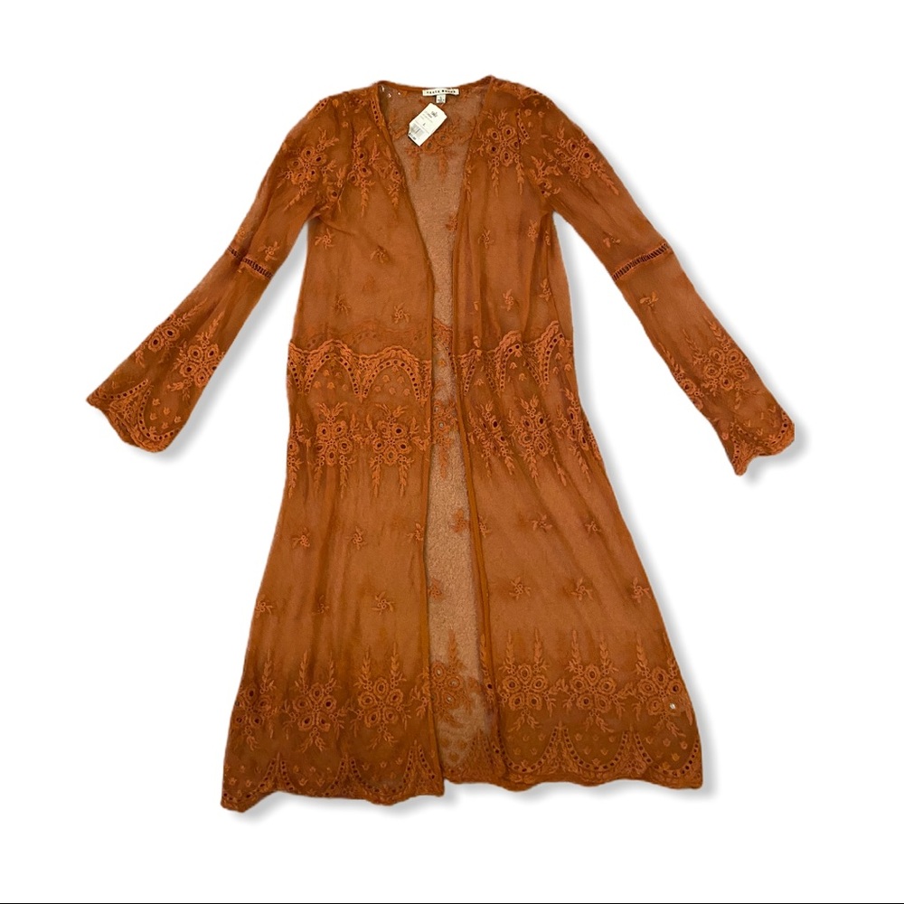 NWT Crochet kimono cardigan